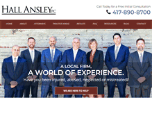 Tablet Screenshot of hallansley.com